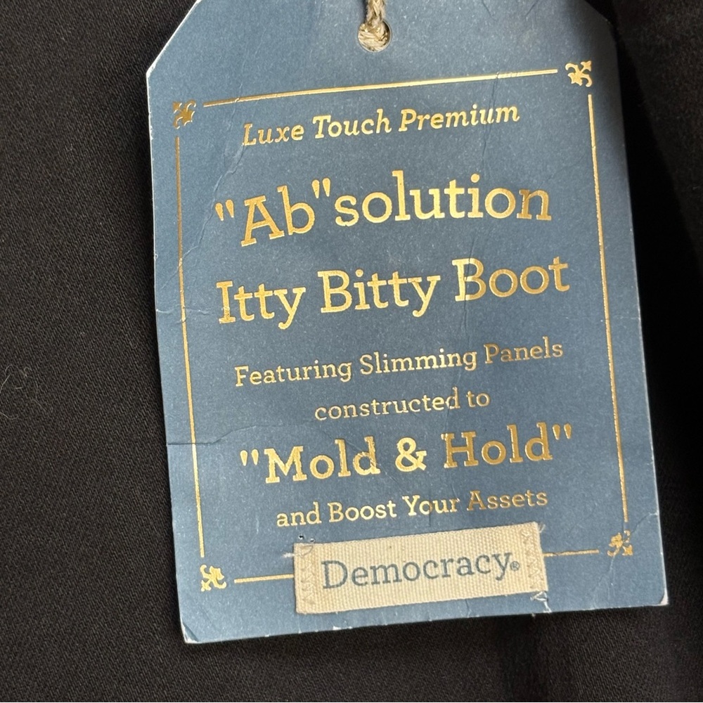 Democracy “Ab”solution Itty Bitty Boot Pants Blac… - image 9